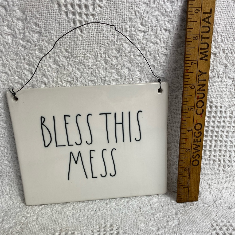 Rae Dunn “Bless This Mess” Sign